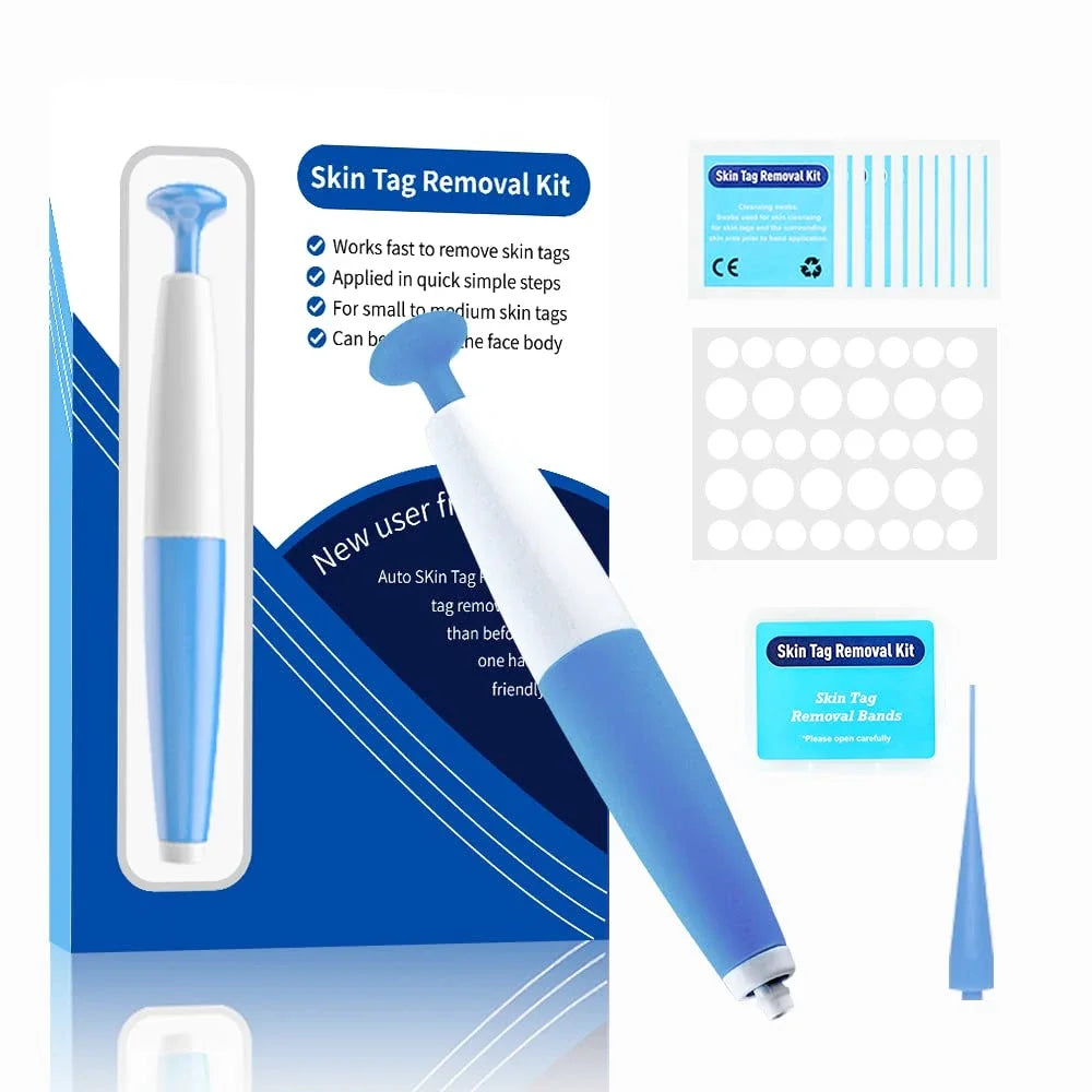 2 IN 1 Auto Micro Skin Tag Remover Device Standard And Micro Skin Tag Removal Kit Adult Mole Wart Remover Face Care Beauty Tools